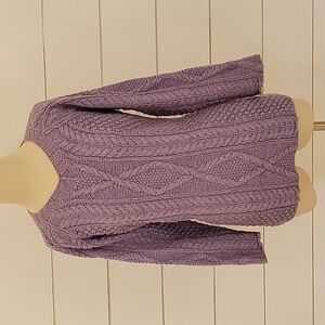 MODA INT'L small purple thick chunky sweater
